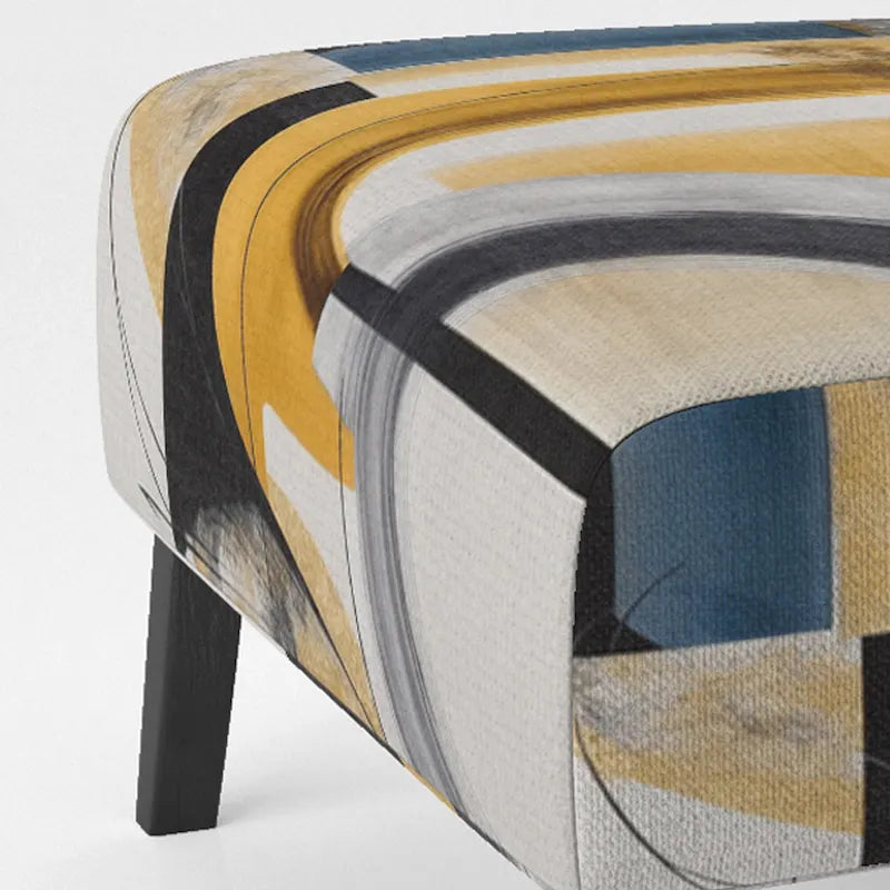 Designart Glam Gold And Black Expression IV Upholstered Modern & Contemporary Accent Chair and Modern & Contemporary Arm Chair
