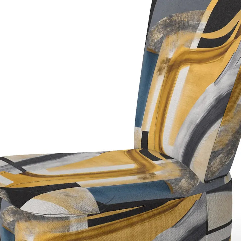 Designart Glam Gold And Black Expression IV Upholstered Modern & Contemporary Accent Chair and Modern & Contemporary Arm Chair
