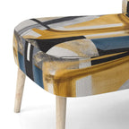 Designart Glam Gold And Black Expression IV Upholstered Modern & Contemporary Accent Chair and Modern & Contemporary Arm Chair