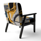 Designart Glam Gold And Black Expression IV Upholstered Modern & Contemporary Accent Chair and Modern & Contemporary Arm Chair