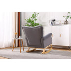 Rocking Chair, Upholstered Accent Chair for Nursery,Living Room, Small Contemporary Rocker, Kids Cushioned Arm Chair