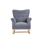 Rocking Chair, Upholstered Accent Chair for Nursery,Living Room, Small Contemporary Rocker, Kids Cushioned Arm Chair