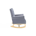 Rocking Chair, Upholstered Accent Chair for Nursery,Living Room, Small Contemporary Rocker, Kids Cushioned Arm Chair