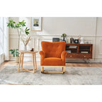 Rocking Chair, Upholstered Accent Chair for Nursery,Living Room, Small Contemporary Rocker, Kids Cushioned Arm Chair