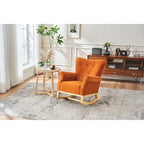 Rocking Chair, Upholstered Accent Chair for Nursery,Living Room, Small Contemporary Rocker, Kids Cushioned Arm Chair