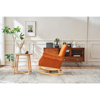 Rocking Chair, Upholstered Accent Chair for Nursery,Living Room, Small Contemporary Rocker, Kids Cushioned Arm Chair