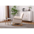 Rocking Chair, Upholstered Accent Chair for Nursery,Living Room, Small Contemporary Rocker, Kids Cushioned Arm Chair