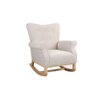 Rocking Chair, Upholstered Accent Chair for Nursery,Living Room, Small Contemporary Rocker, Kids Cushioned Arm Chair