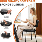 Dining Chairs Set of 2, Upholstered Faux Leathe Kitchen Dining Room Accent Chairs for Kitchen, Living Room