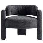Fauteuil met bouclébekleding