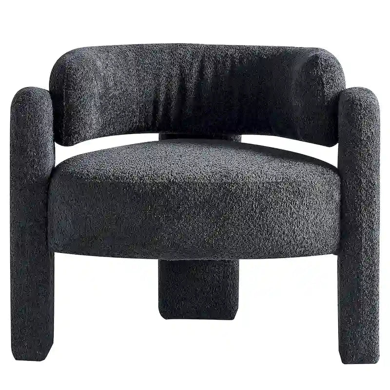 Fauteuil met bouclébekleding