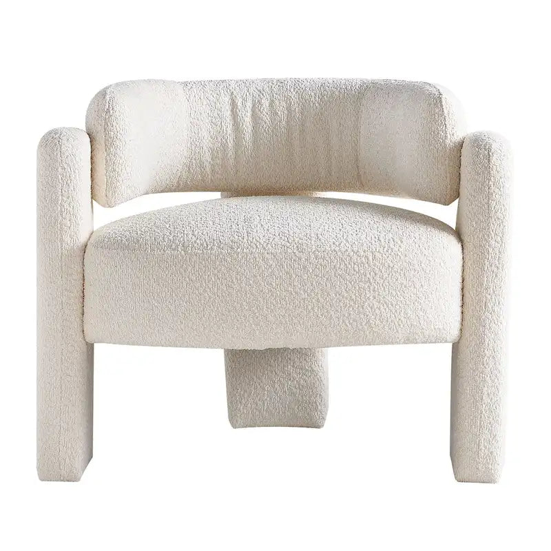 Fauteuil met bouclébekleding