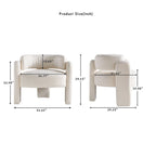 Fauteuil met bouclébekleding