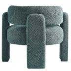 Fauteuil met bouclébekleding