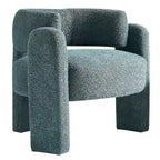 Fauteuil met bouclébekleding