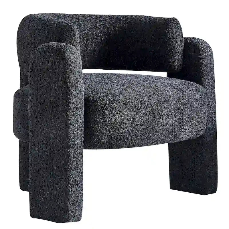 Fauteuil met bouclébekleding