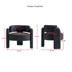 Fauteuil met bouclébekleding
