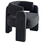 Fauteuil met bouclébekleding