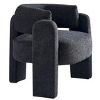Fauteuil met bouclébekleding