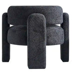 Fauteuil met bouclébekleding