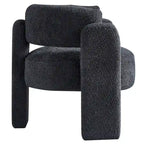 Fauteuil met bouclébekleding