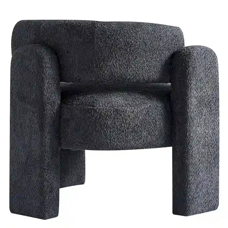 Fauteuil met bouclébekleding