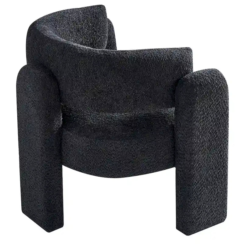 Fauteuil met bouclébekleding