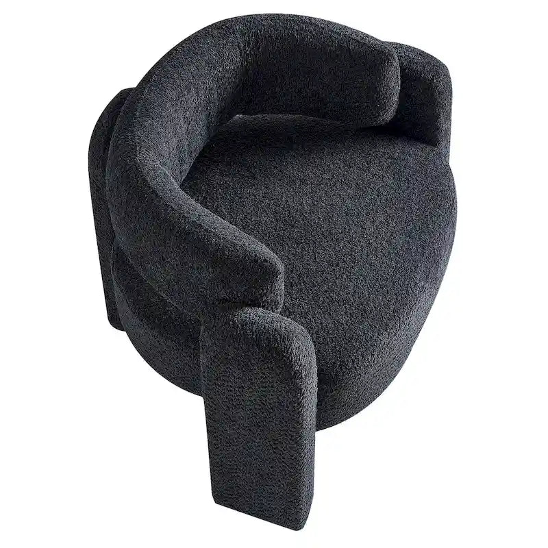 Fauteuil met bouclébekleding
