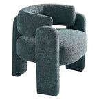 Fauteuil met bouclébekleding