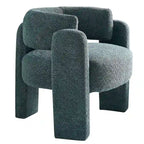 Fauteuil met bouclébekleding