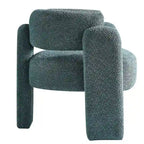 Fauteuil met bouclébekleding