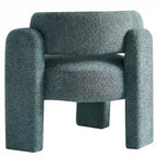 Fauteuil met bouclébekleding