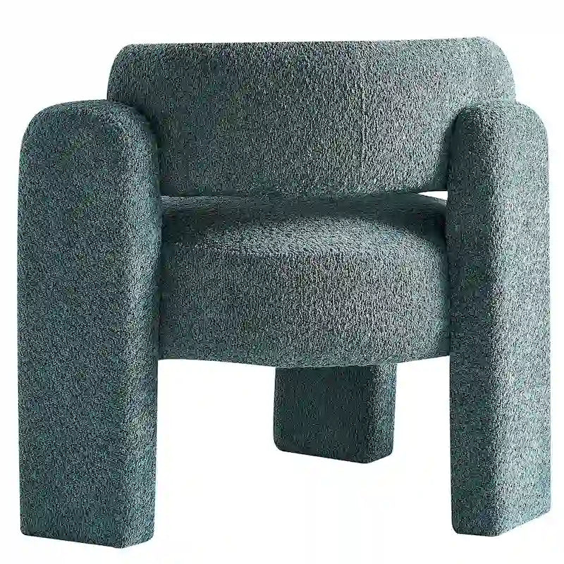Fauteuil met bouclébekleding