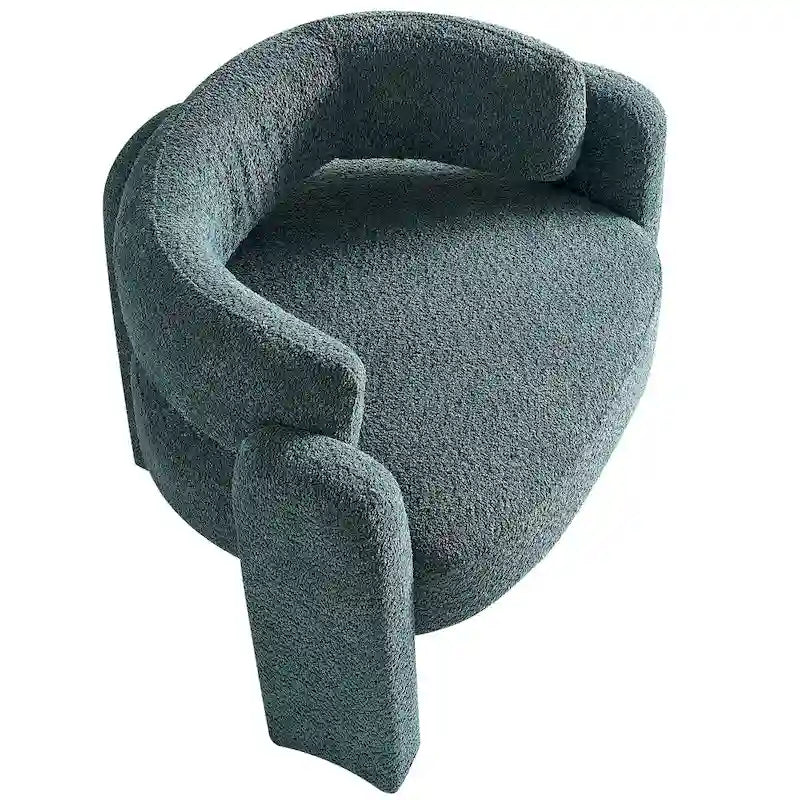 Fauteuil met bouclébekleding