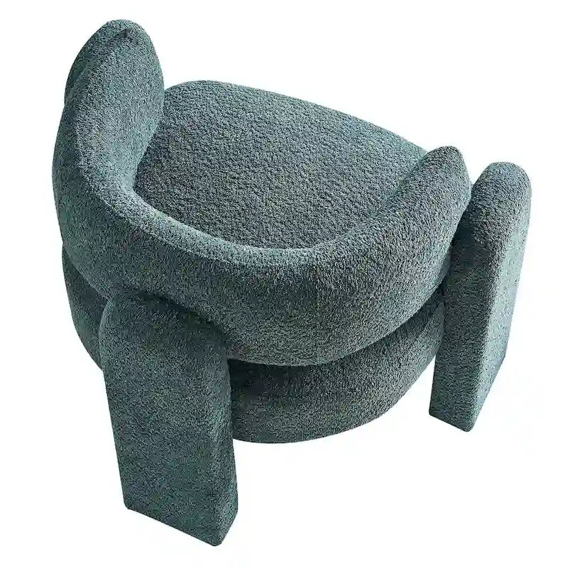 Fauteuil met bouclébekleding