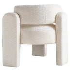 Fauteuil met bouclébekleding