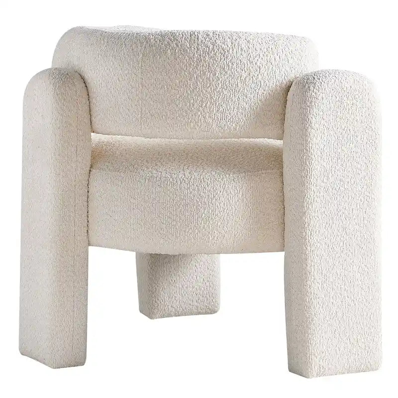 Fauteuil met bouclébekleding