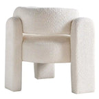 Fauteuil met bouclébekleding