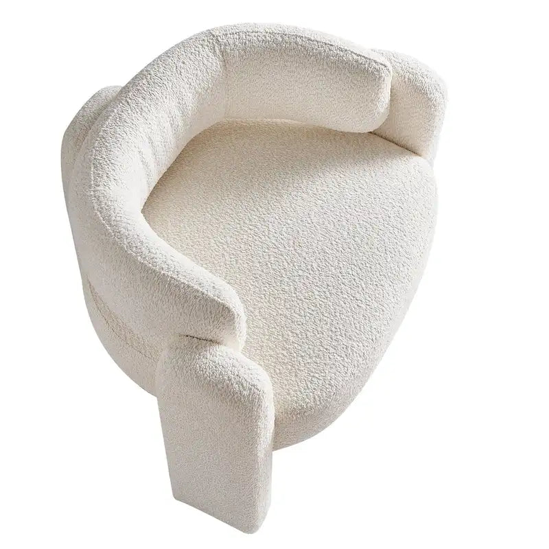 Fauteuil met bouclébekleding