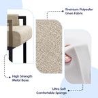 Subrtex Upholstered Accent Chair with Metal Frame Armchair
