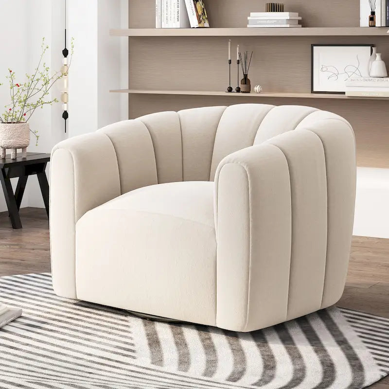 Sillón club giratorio moderno para interiores Monroe, de Christopher Knight Home