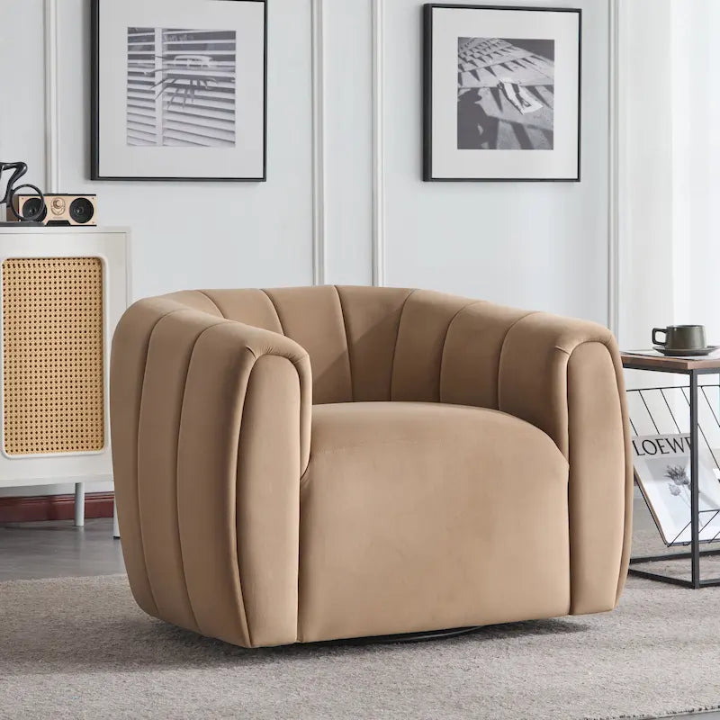 Sillón club giratorio moderno para interiores Monroe, de Christopher Knight Home