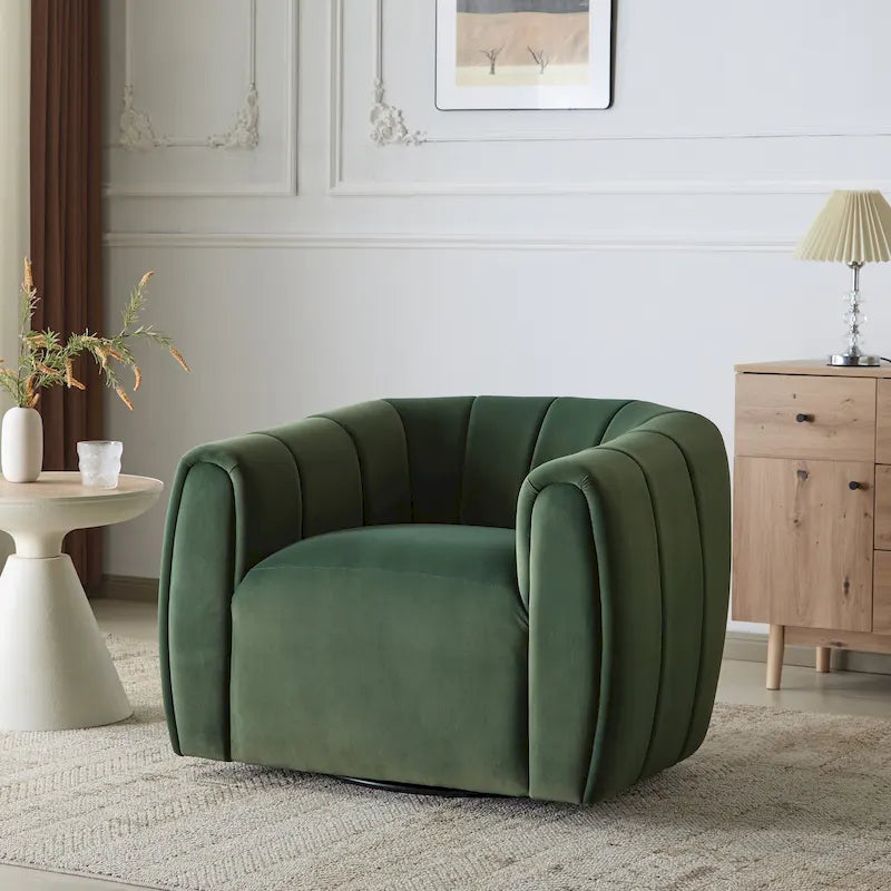 Sillón club giratorio moderno para interiores Monroe, de Christopher Knight Home