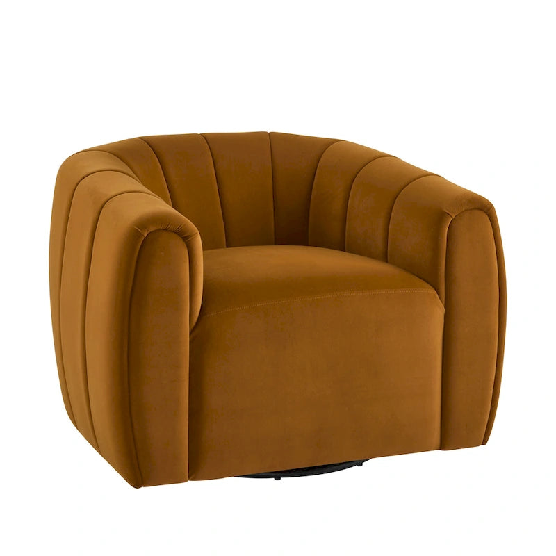 Monroe Indoor Modern Swivel Club Chair by Christopher Knight Home