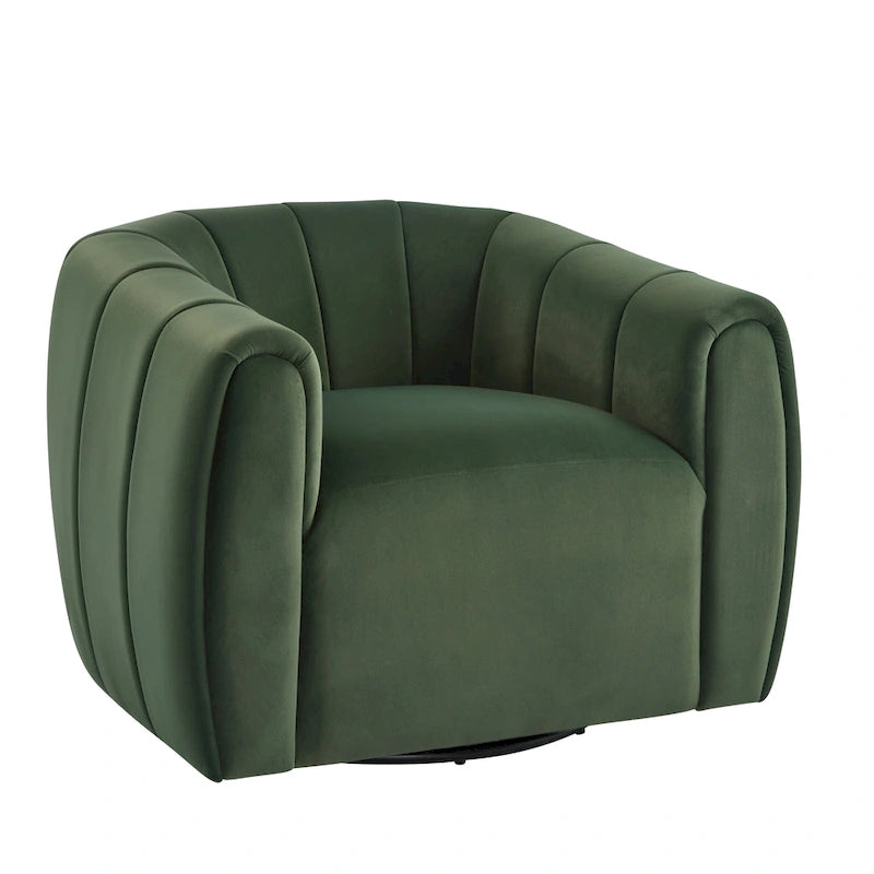 Monroe Indoor Modern Swivel Club Chair by Christopher Knight Home