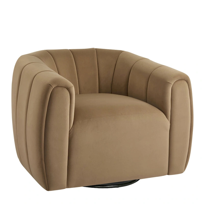 Monroe Indoor Modern Swivel Club Chair by Christopher Knight Home