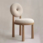 Make-upstoel met ronde rugleuning