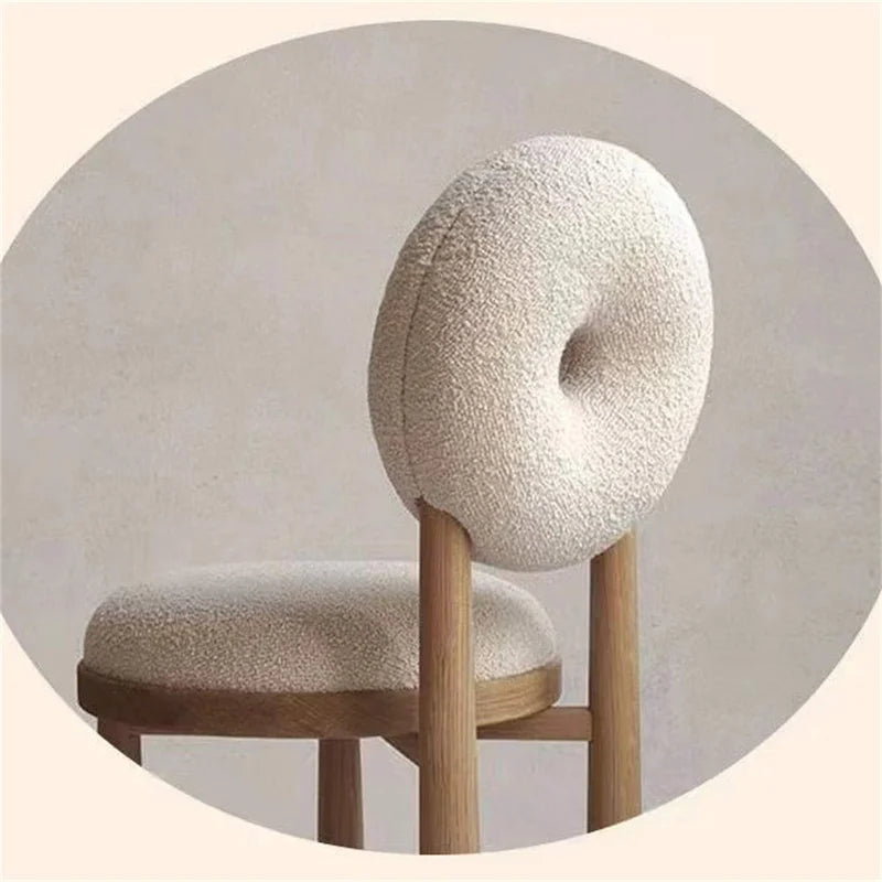 Make-upstoel met ronde rugleuning