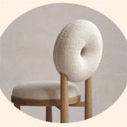 Make-upstoel met ronde rugleuning