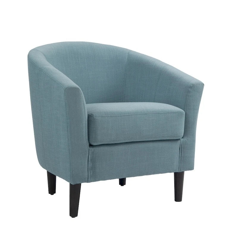 2 Set Modern Accent Chair Upholstered Barrel Chair